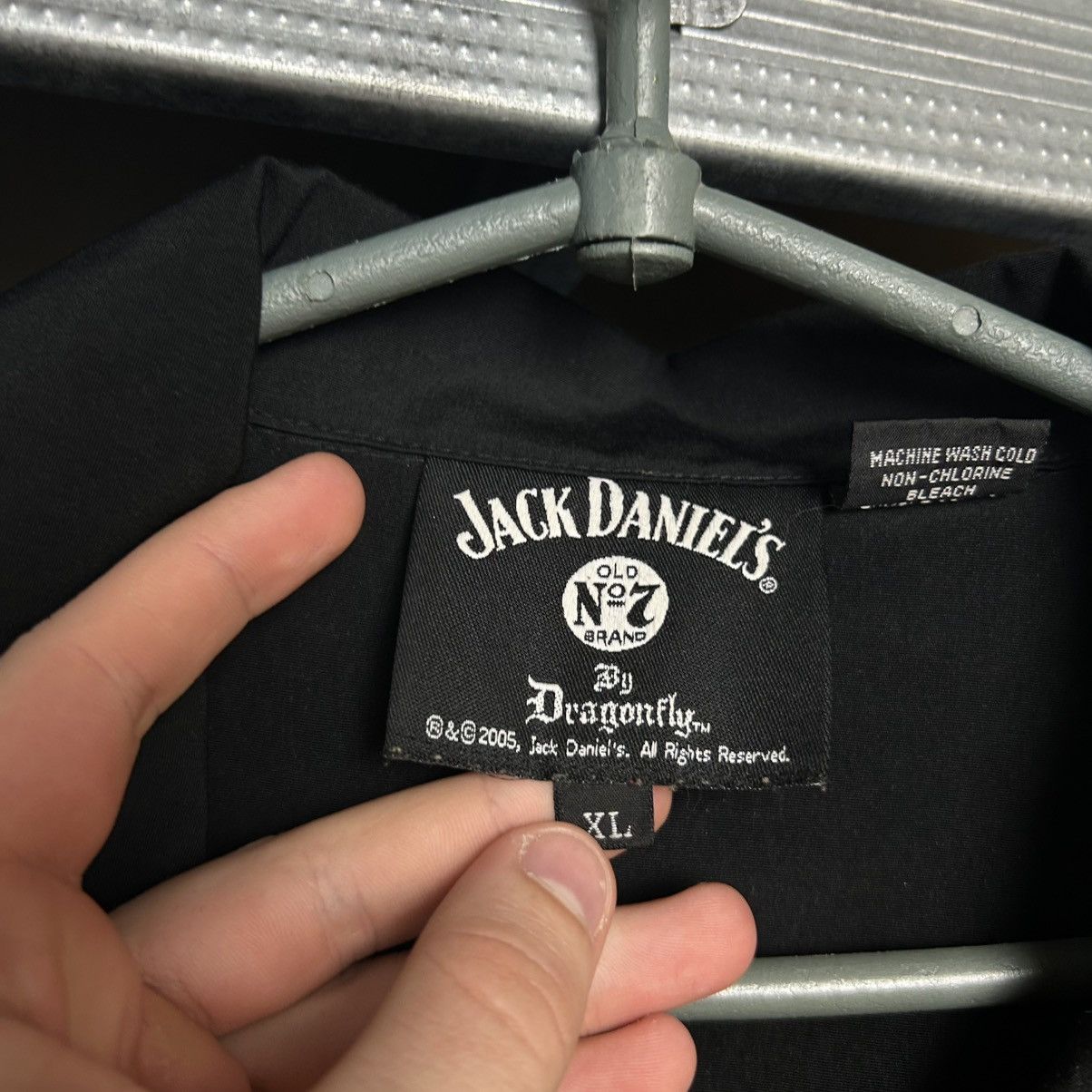 Vintage Vintage Jack Daniels 2005 Graphic overprinted button shirt Size US XL / EU 56 / 4 - 6 Thumbnail