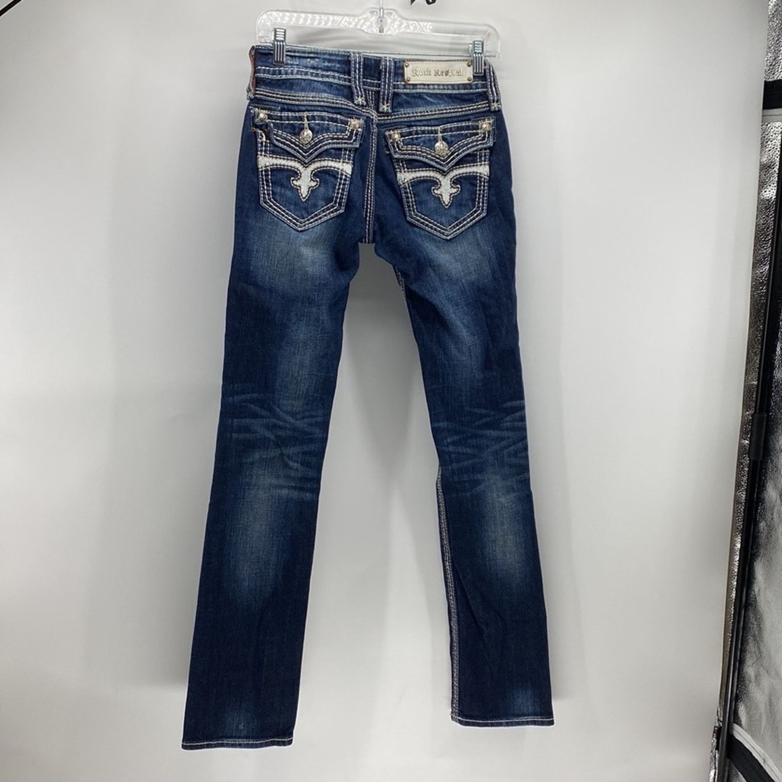 Rock Revival Rock Revival distressed Madison straight leg jeans size 26 Size 26" / US 2 / IT 38 - 2 Thumbnail