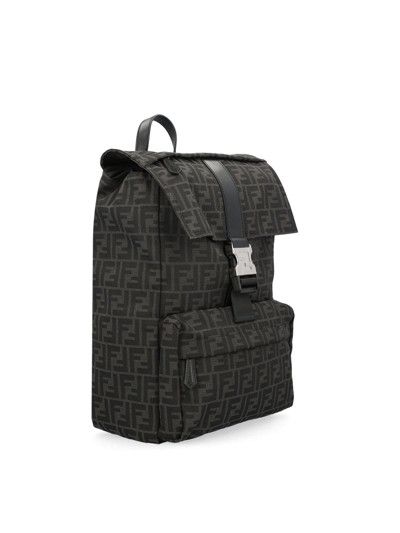 Fendi o1w1db10724 Size: OS / Fendiness Medium Backpack in Grey Size ONE SIZE - 3 Thumbnail