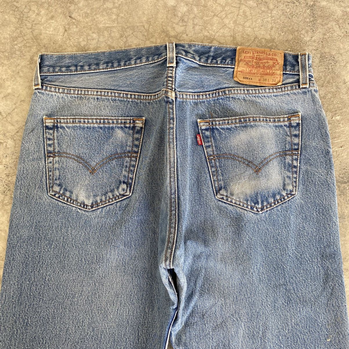 Levi's Size 36x30 VTG Late 90’s Levis 501 Stonewashed Blue Jeans Size US 36 / EU 52 - 21 Thumbnail