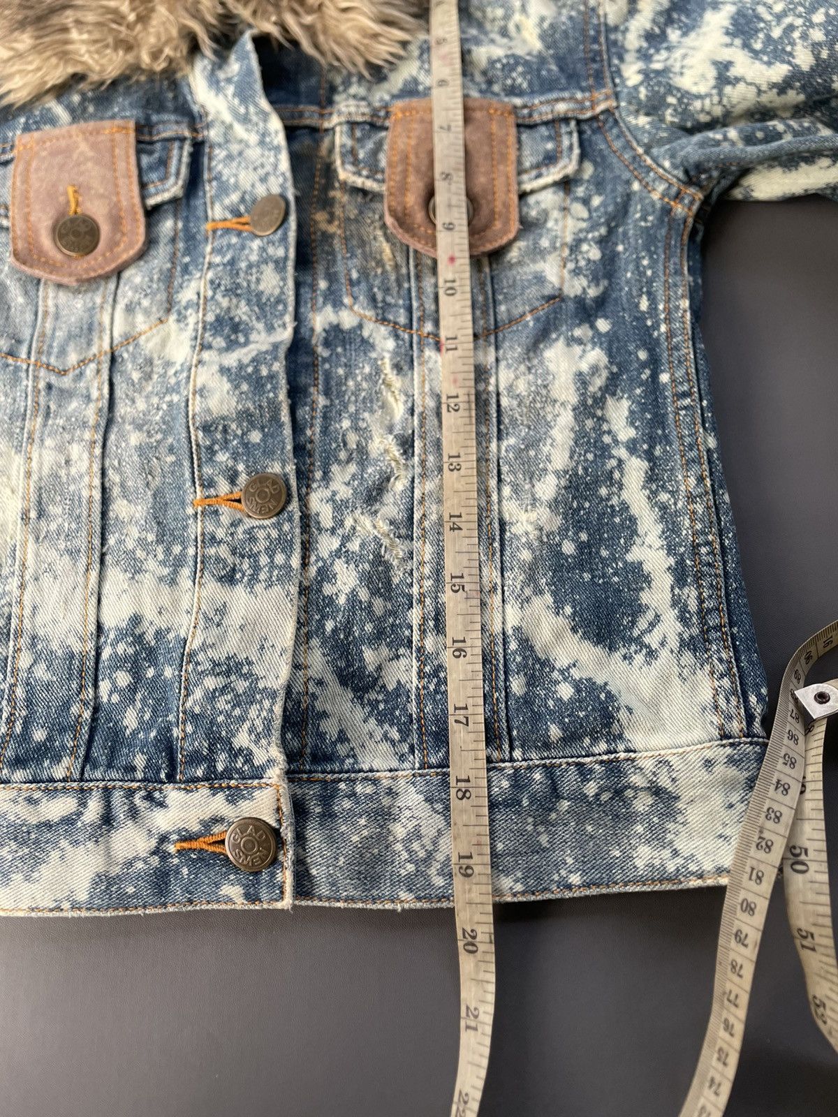 Yasuyuki Ishii Japanese Glad News Acidwash Faux Fur Lgb Style Size US XS / EU 42 / 0 - 14 Thumbnail
