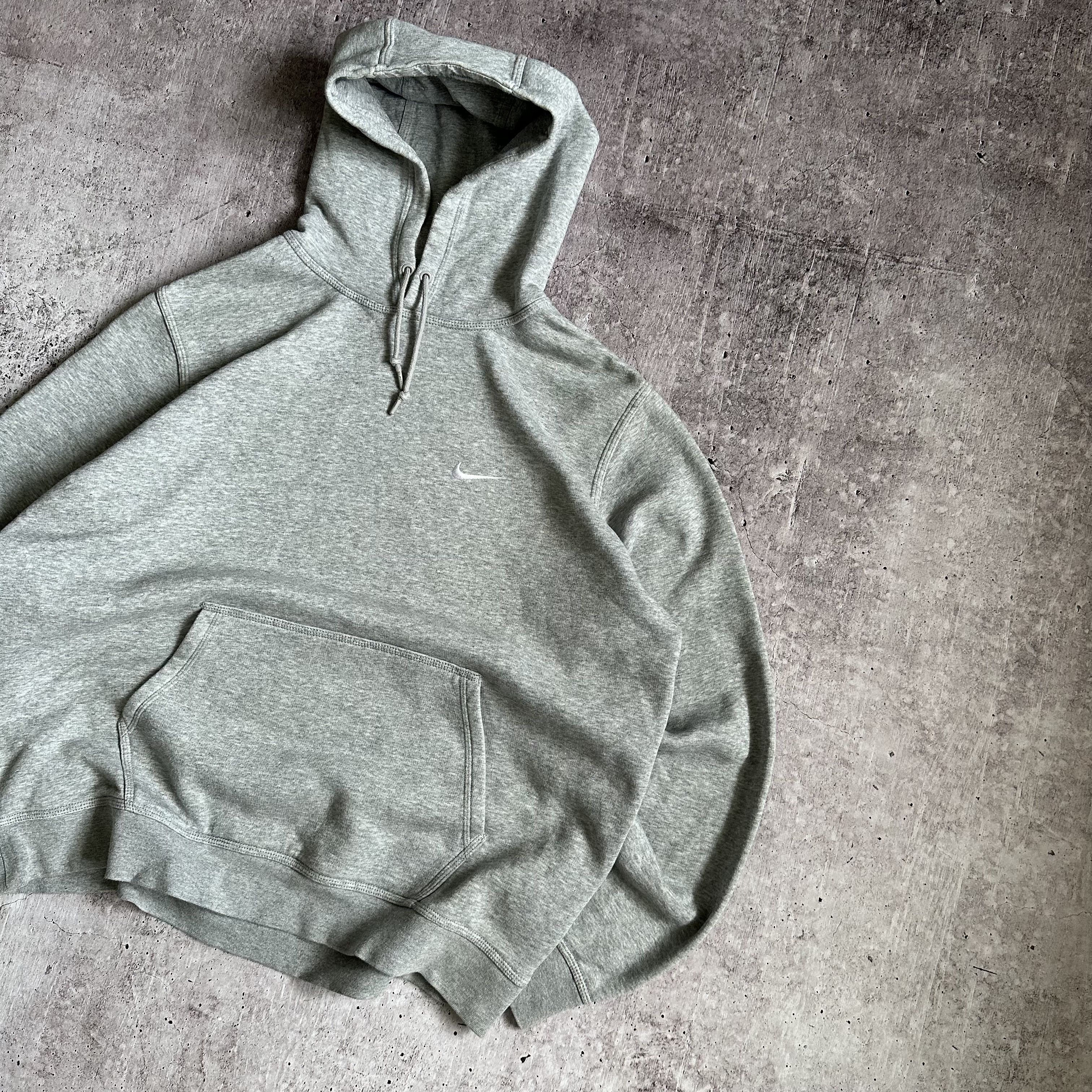 Nike × Vintage Nike y2k Vintage Baggy Boxy Oversize Swoosh Logo Hoodie Size US XL / EU 56 / 4 - 2 Thumbnail