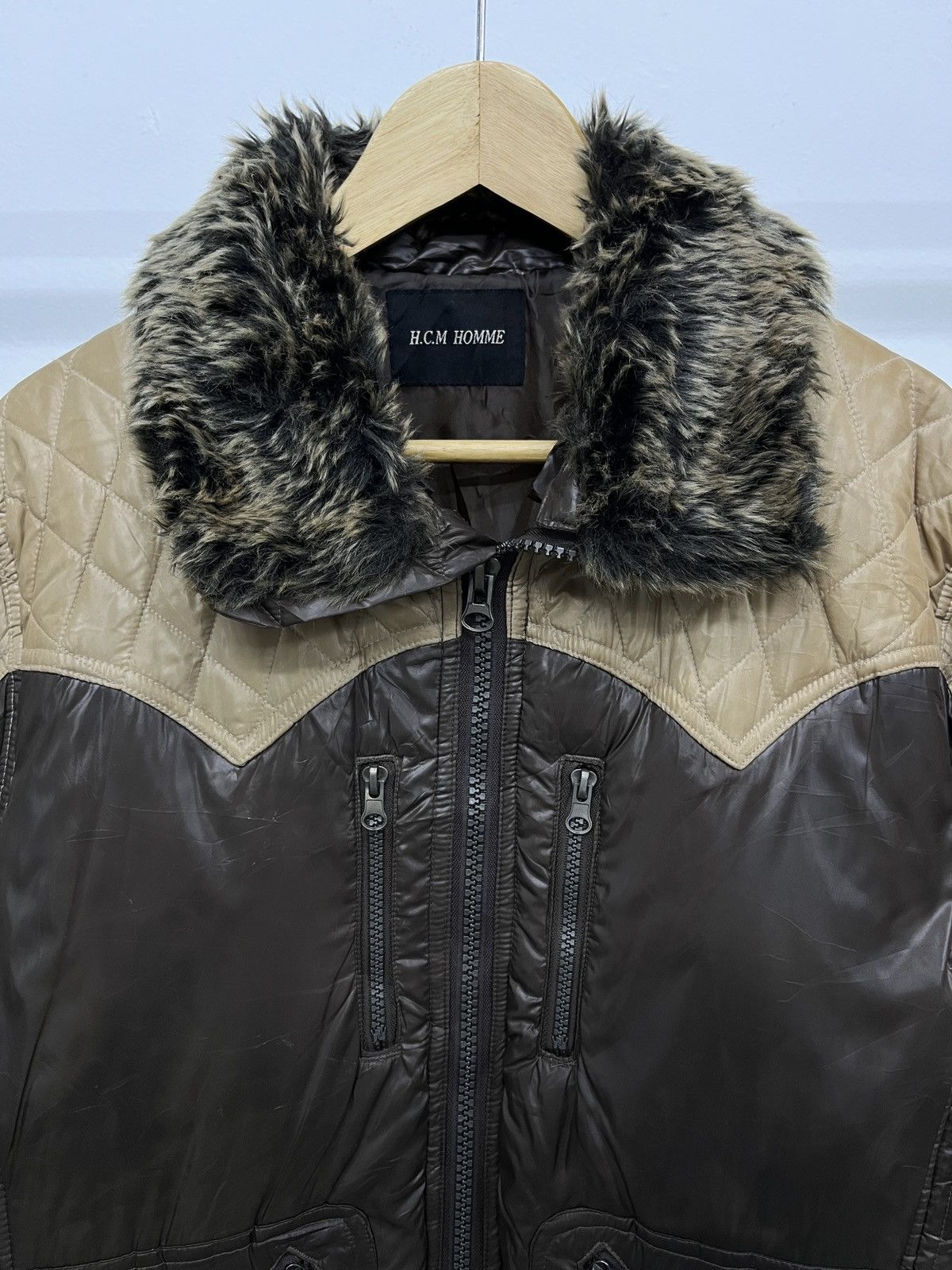 If Six Was Nine H.C.M HOMME PUFFER FUR JACKET IF SIX WAS NINE LGB STYLE Size US L / EU 52-54 / 3 - 5 Thumbnail