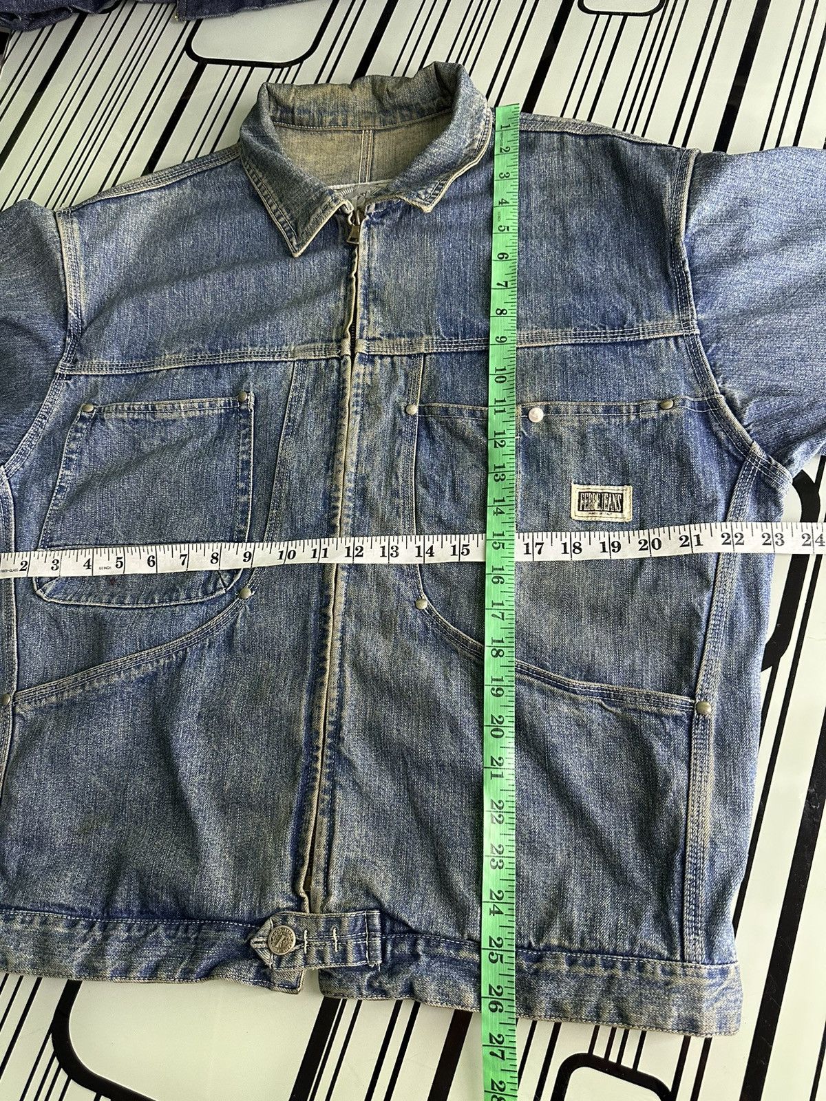 Ferre × If Six Was Nine × Vintage Vintage Ferre Jeans Sun Faded Worker Jacket Size US L / EU 52-54 / 3 - 19 Thumbnail