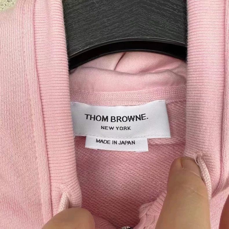 Thom Browne Thom Browne Pink zip hoodie Size US S / EU 44-46 / 1 - 3 Thumbnail