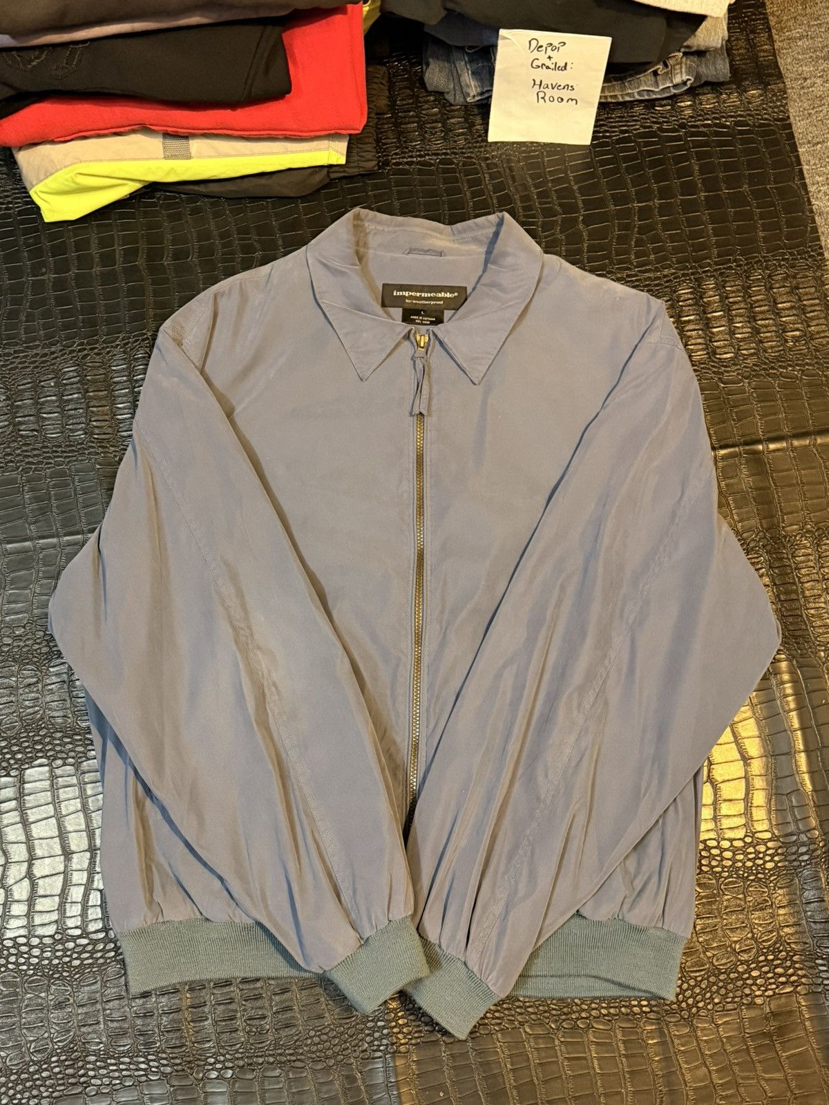 Other Impermeable Gray / Light Blue Bomber Jacket Size US L / EU 52-54 / 3 - 6 Thumbnail