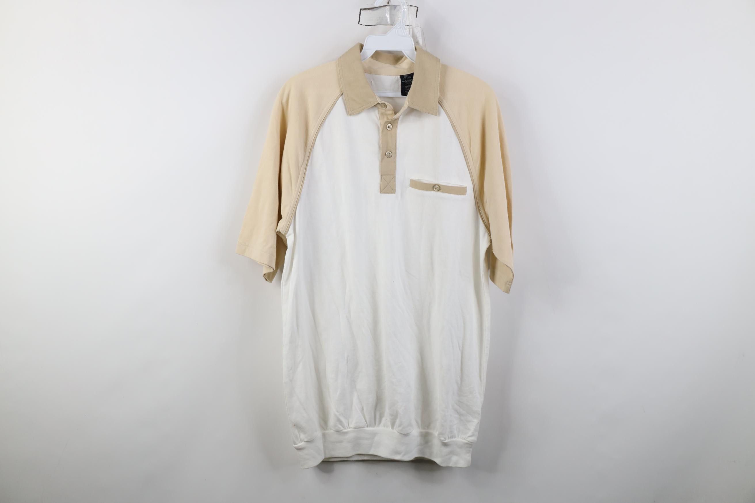 Vintage Vintage 90s Streetwear Block Raglan Collared Polo Shirt Mob Size US S / EU 44-46 / 1 - 1 Thumbnail