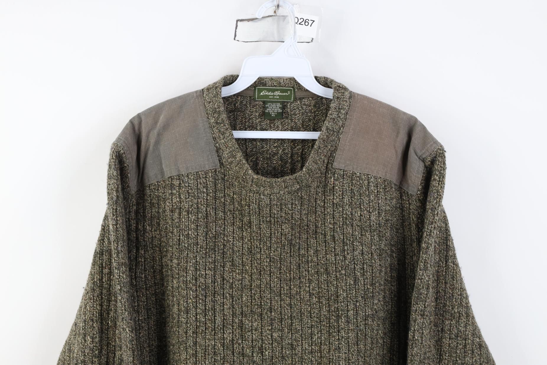 Eddie Bauer Vintage Eddie Bauer Blend Ribbed Knit Commando Sweater Brown Size US XL / EU 56 / 4 - 2 Thumbnail