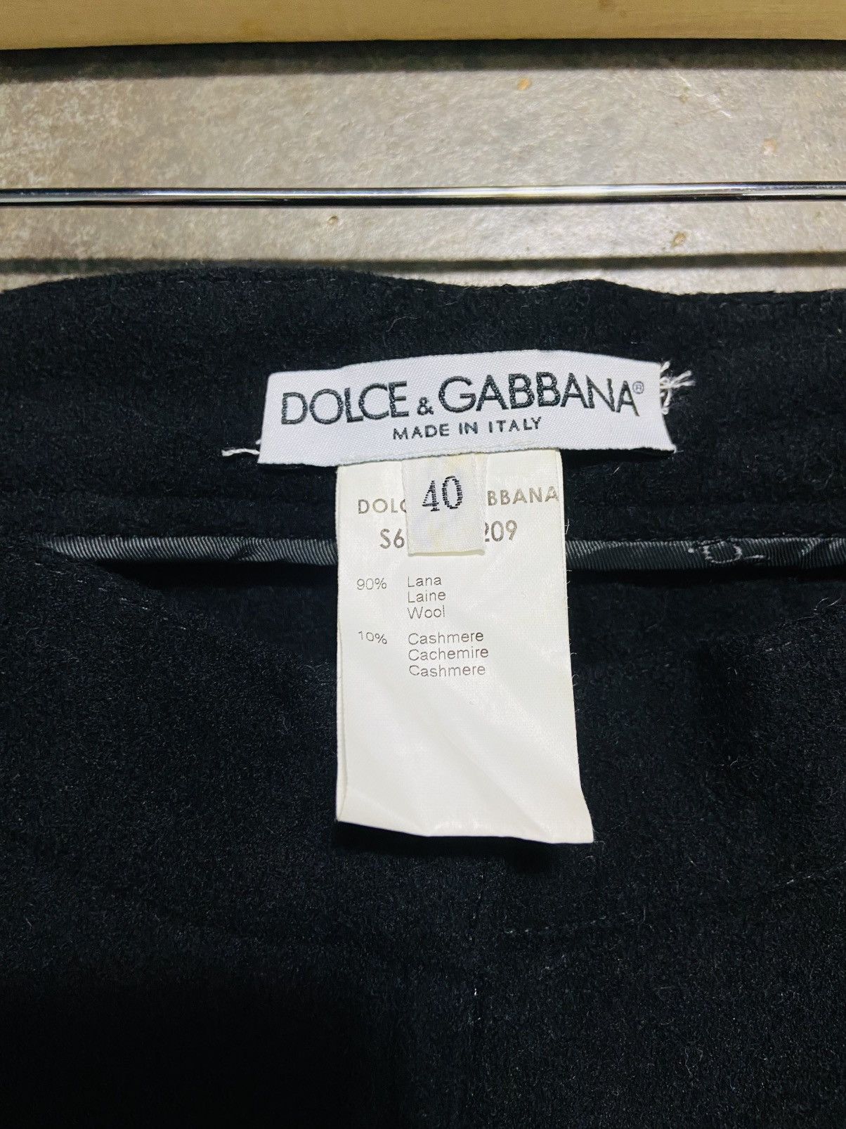 Dolce & Gabbana Archival Dolce & Gabbana Flare Slit Pant - Wool & Cashmere Size 31" - 16 Thumbnail