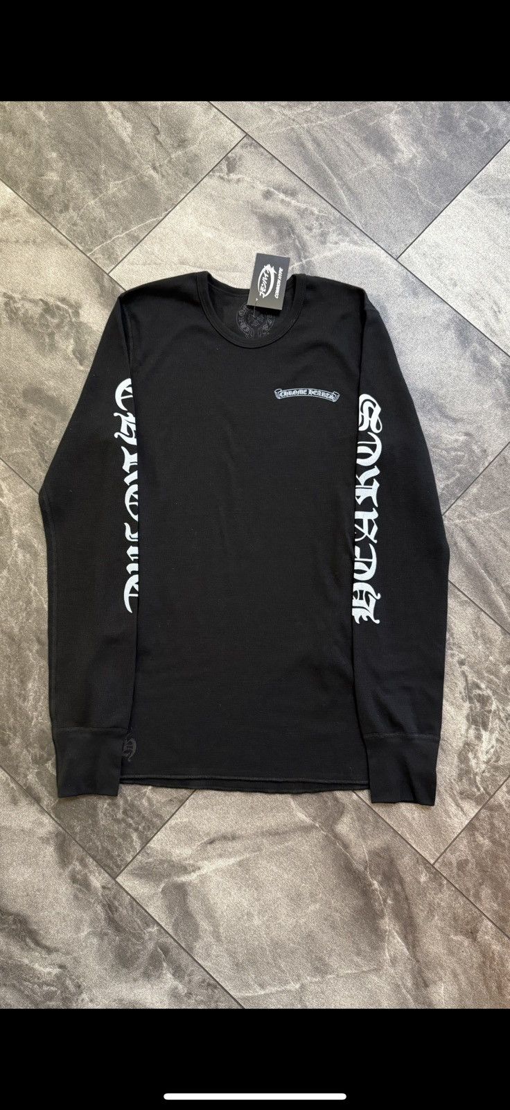 Chrome Hearts Chrome Hearts Scroll Logo Long-Sleeve Thermal Size US L / EU 52-54 / 3 - 1 Thumbnail
