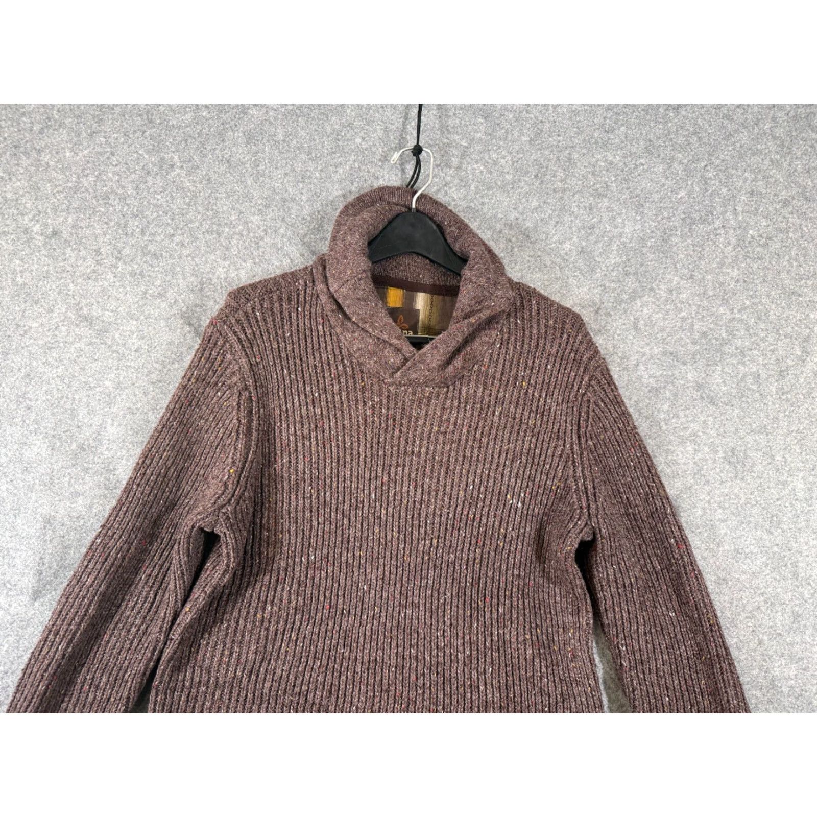 Prana Prana Sweater Mens L Brown Knit Shawl Neck Elbow Patches Pullover Outdoor Size US L / EU 52-54 / 3 - 2 Thumbnail