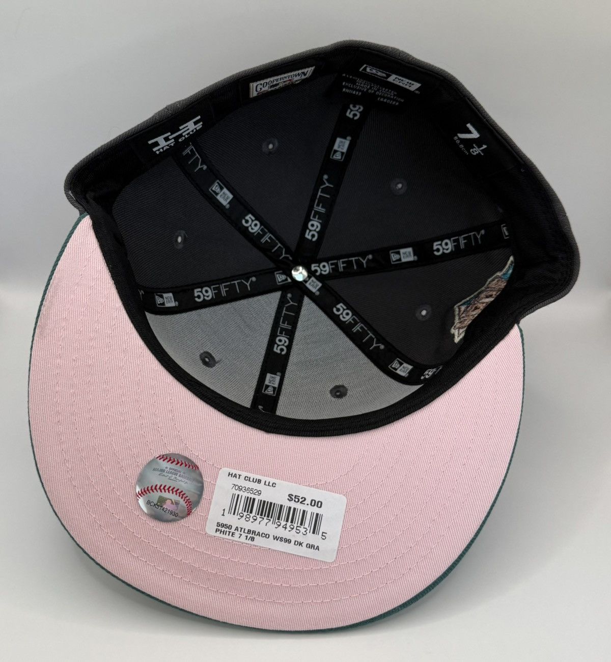 Hat Club × New Era Size 7 1/8 Hat Club Exclusive Atlanta Braves Bakunawa Pack Size ONE SIZE - 4 Thumbnail