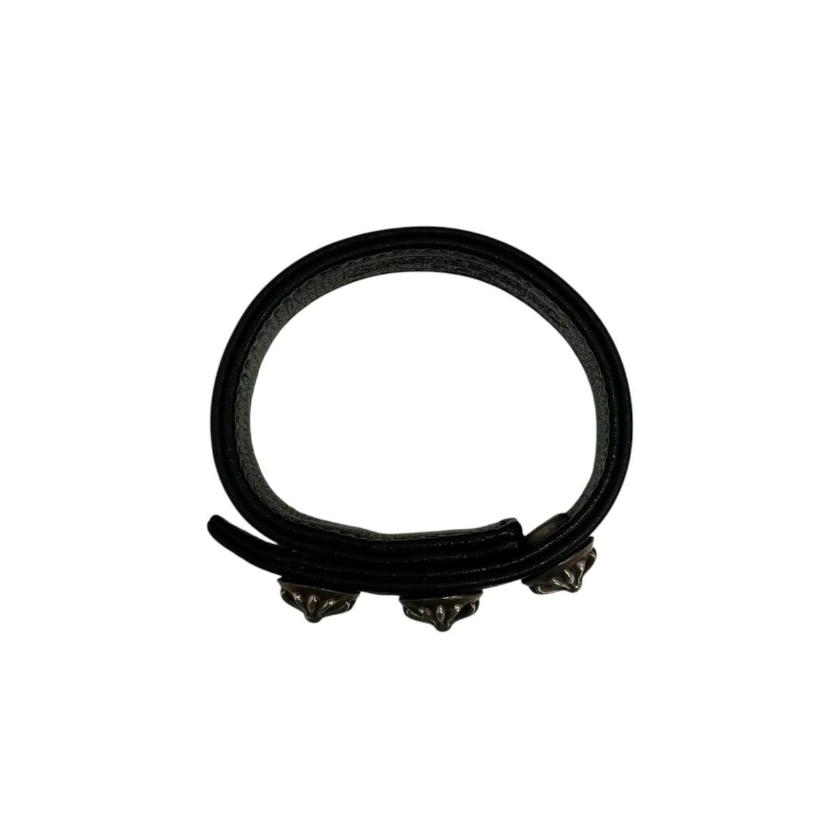 Chrome Hearts CHROME HEARTS 3 BUTTON 2 SNAP LEATHER BRACELET Size ONE SIZE - 6 Thumbnail