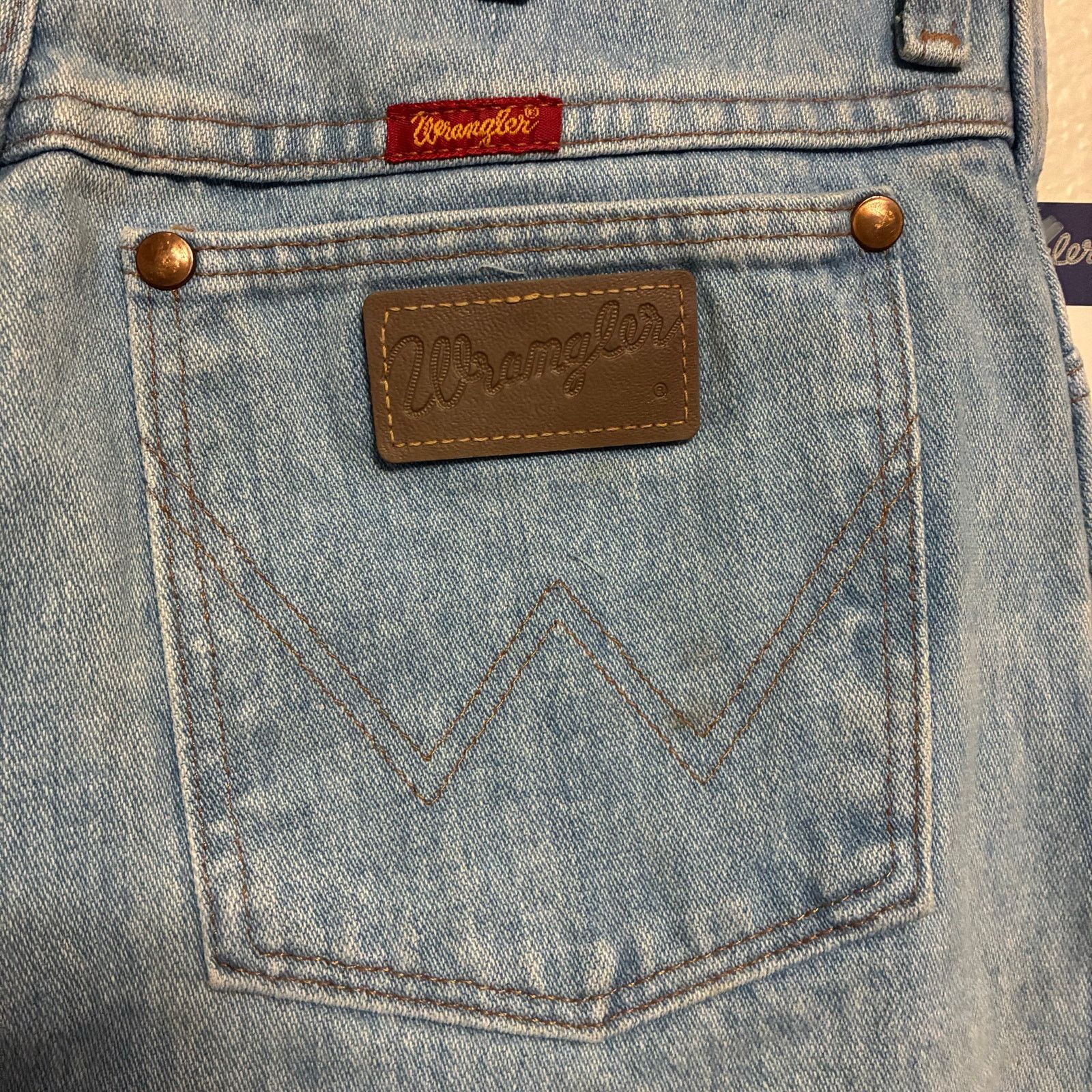 Wrangler NWT! Vintage Wrangler Gold Buckle USA Womens Size 11 x 36 Size 29" - 9 Thumbnail