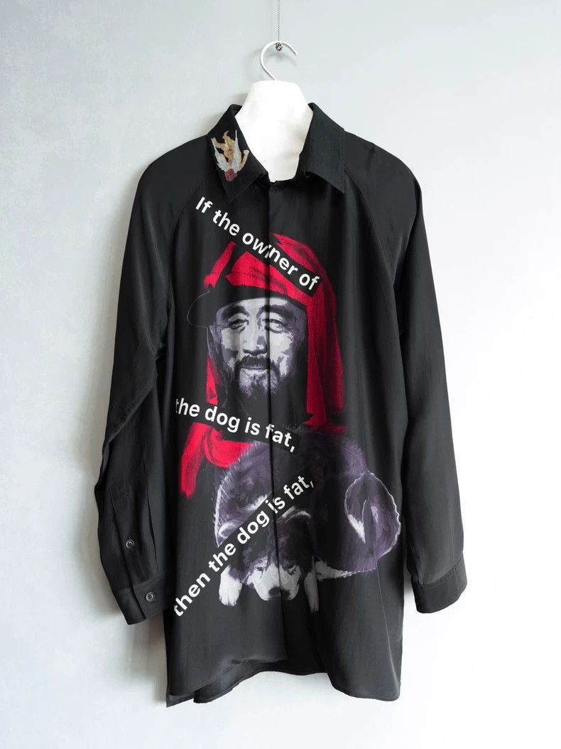 Yohji Yamamoto Yohji Yamamoto 24SS Dog and elderly silk shirt-2505 Size US M / EU 48-50 / 2 - 1 Thumbnail