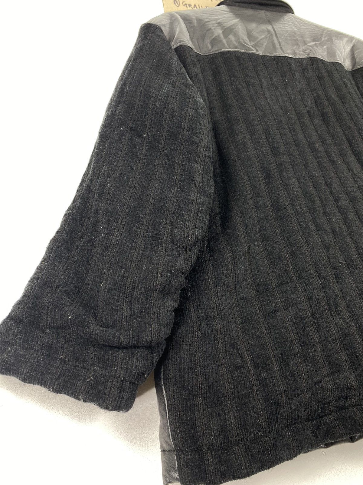 Aran Isles Knitwear Retro Y2k Massimo Knit Design Leather Jacket Size US M / EU 48-50 / 2 - 6 Thumbnail