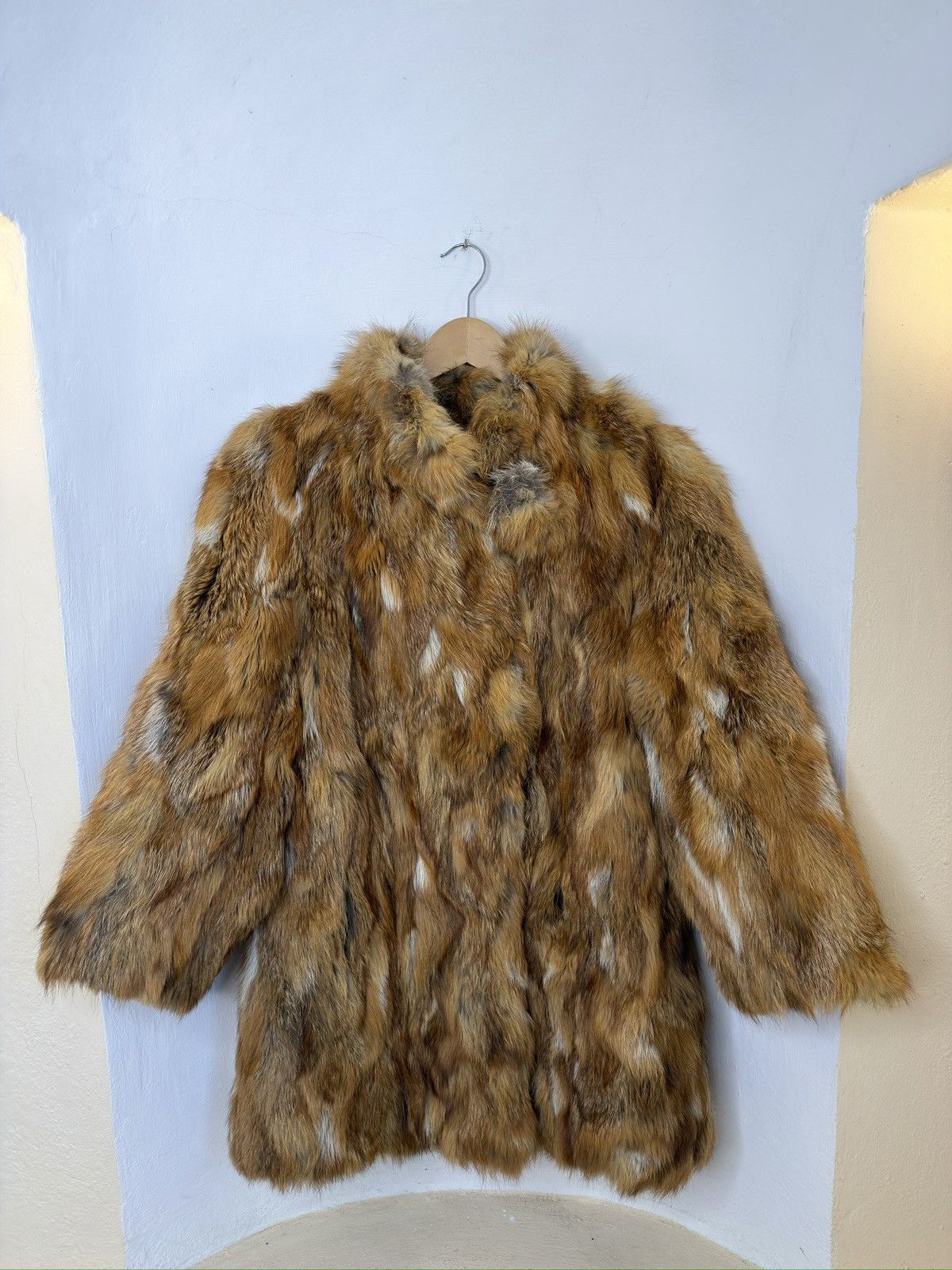 Jean Paul Gaultier Rare Archive 90s JPG Classique Patchwork Fox Fur Coat Size M / US 6-8 / IT 42-44 - 1 Thumbnail
