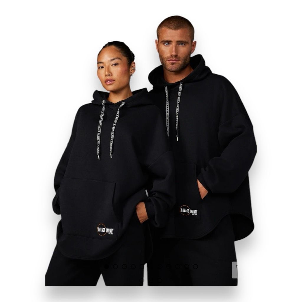 Savage X Fenty Essential Logo Unisex Oversized Hoodie Size Extra