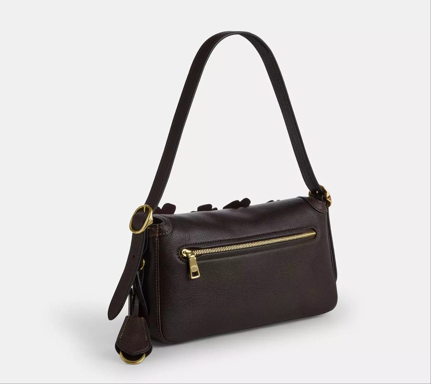 Coach Etta Small Flap Shoulder Bag With Floral Applique CDY43 Size ONE SIZE - 8 Thumbnail
