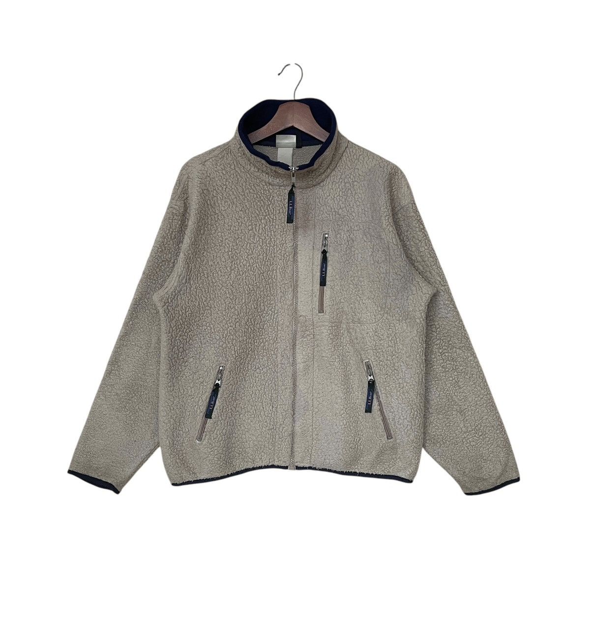L.L. Bean × Vintage Vintage L.L Bean Deep Pile Sherpa Jacket 1990s Size US M / EU 48-50 / 2 - 1 Thumbnail