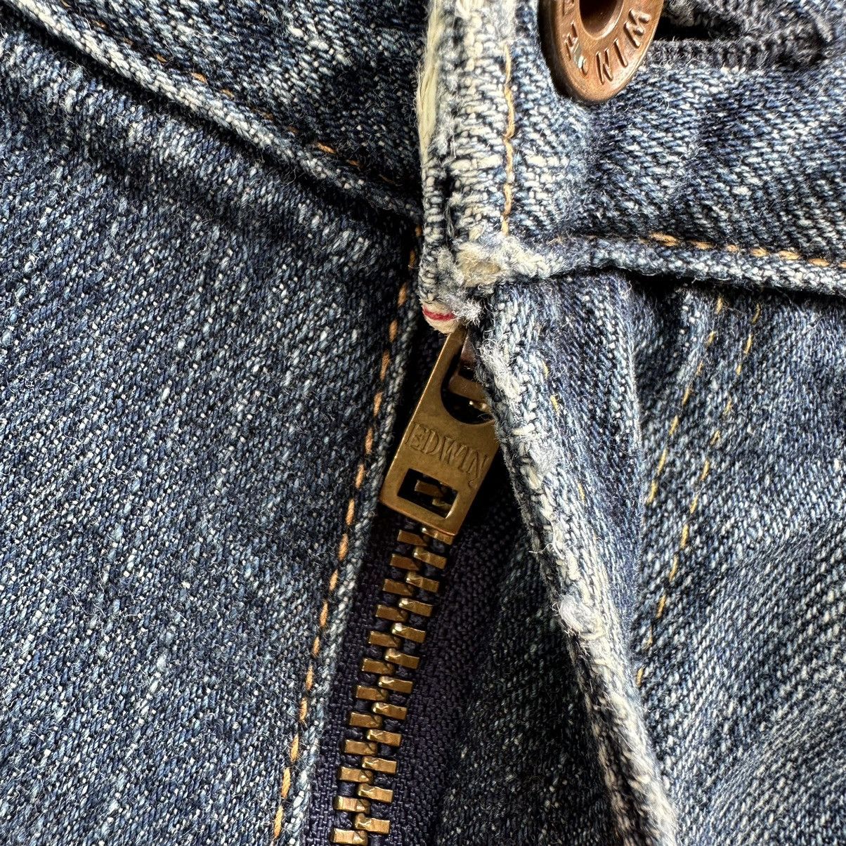 Japanese Brand Vintage Edwin Faded Distressed Denim Jean Pant W34 Size US 34 / EU 50 - 7 Thumbnail
