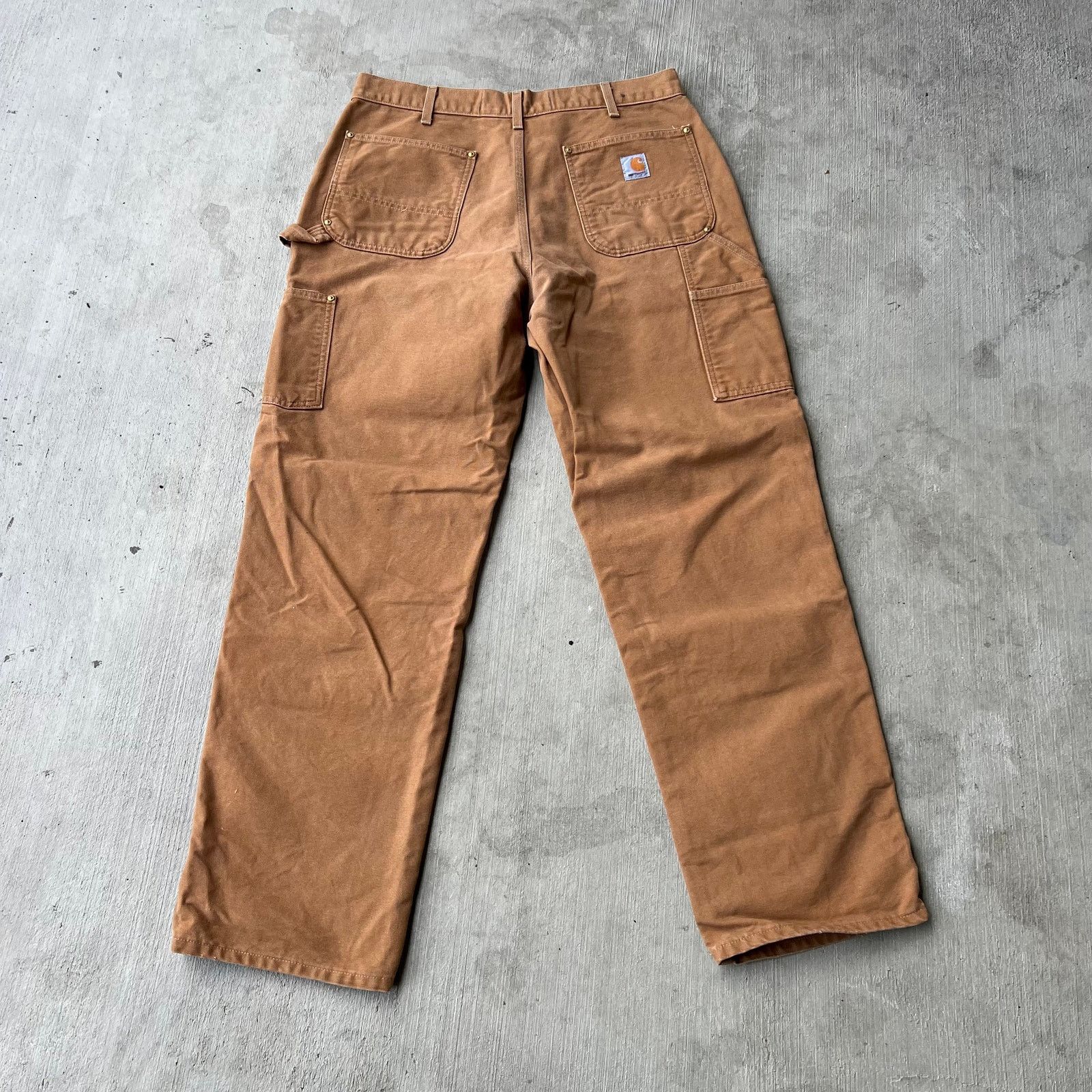 Carhartt × Vintage Carhartt brown double knee work wear carpenter pants Size US 34 / EU 50 - 4 Thumbnail