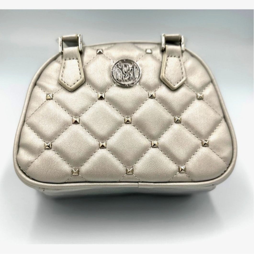 Badgley Mischka Badgley Mischka Crossbody Dome with Studs - Metallic Gray Size ONE SIZE - 3 Thumbnail