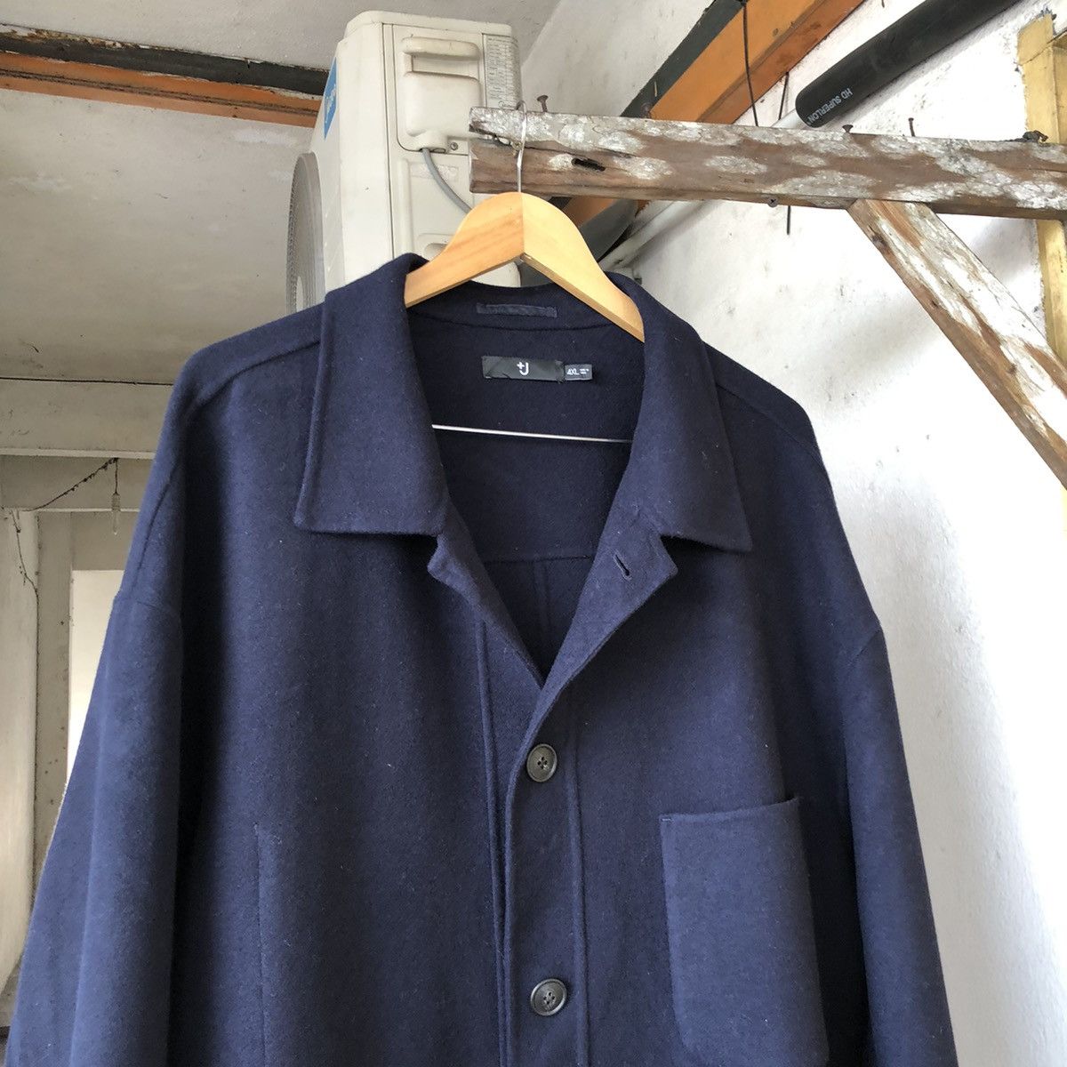 Jil Sander Nice Piece🔥 Jil Sander x Uniqlo Wool Button Jacket Size US XXL / EU 58 / 5 - 11 Thumbnail