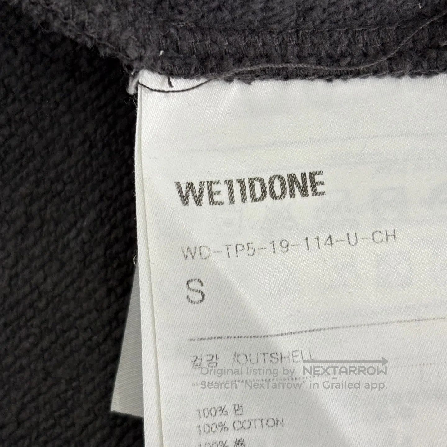 WE11DONE WE11DONE Bomber Sweatshirt with Bullet Screen Printing and Size US S / EU 44-46 / 1 - 5 Thumbnail