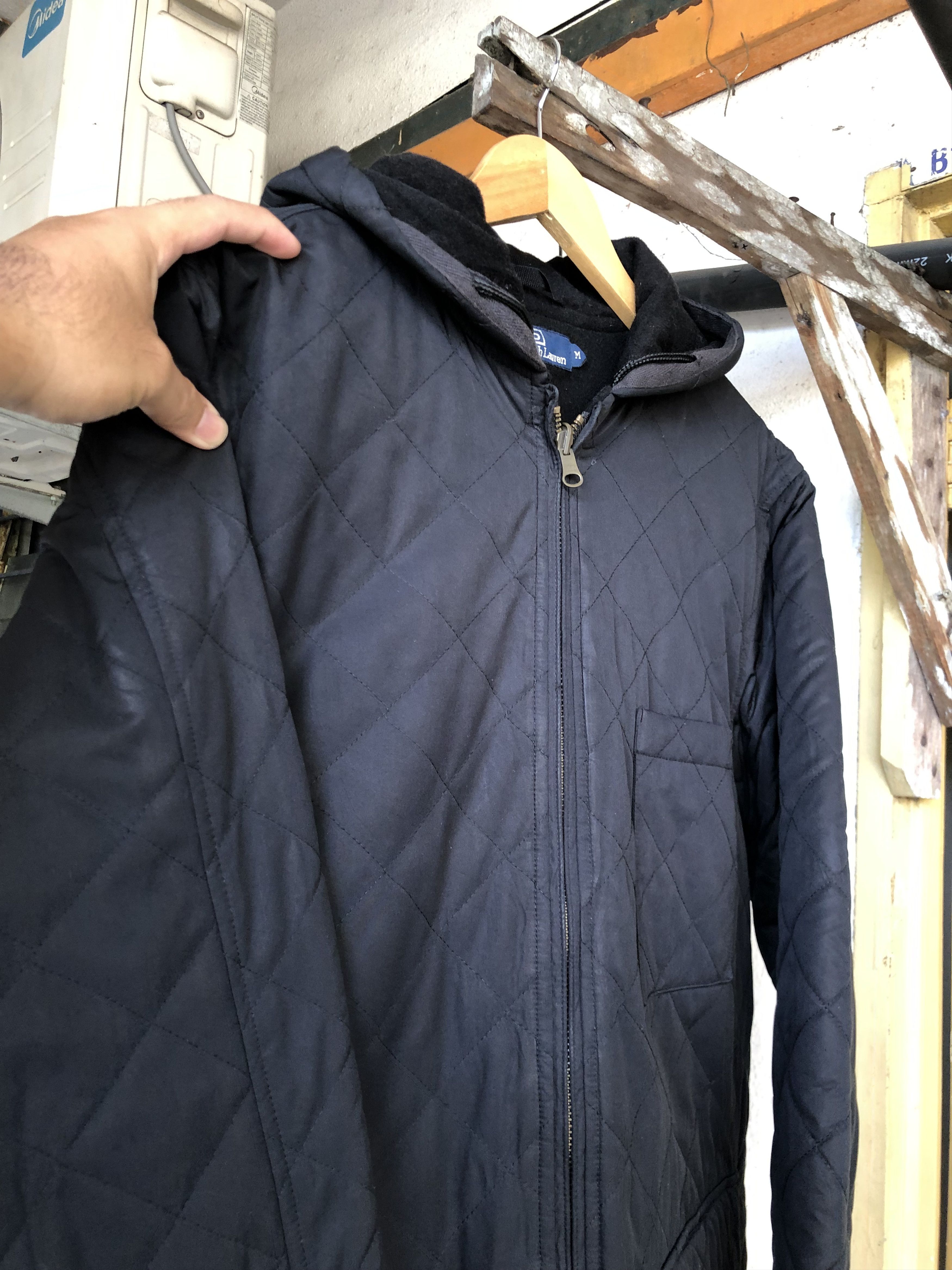 Polo Ralph Lauren Vtg Polo Ralph Lauren Inner Wool Quilted Jacket Hoodie Size US M / EU 48-50 / 2 - 17 Thumbnail