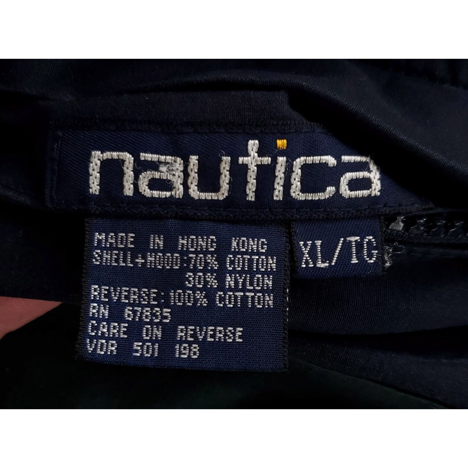 Nautica Nautica VTG 90s Reversible Sailing Jacket Green Yellow Blue Color Block Mens XL Multicolor Windbreaker Jacket Size US XL / EU 56 / 4 - 5 Thumbnail