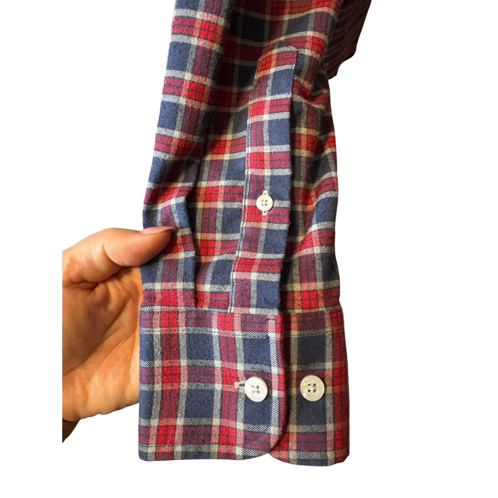 UNTUCKit Untuckit Flannel Plaid Shirt Men's Large Classic Fit Size US L / EU 52-54 / 3 - 5 Thumbnail