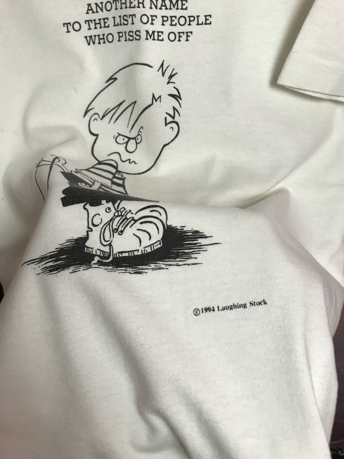 Vintage Vintage 90s Calvin Hobbs streetwear tee Size US L / EU 52-54 / 3 - 5 Thumbnail