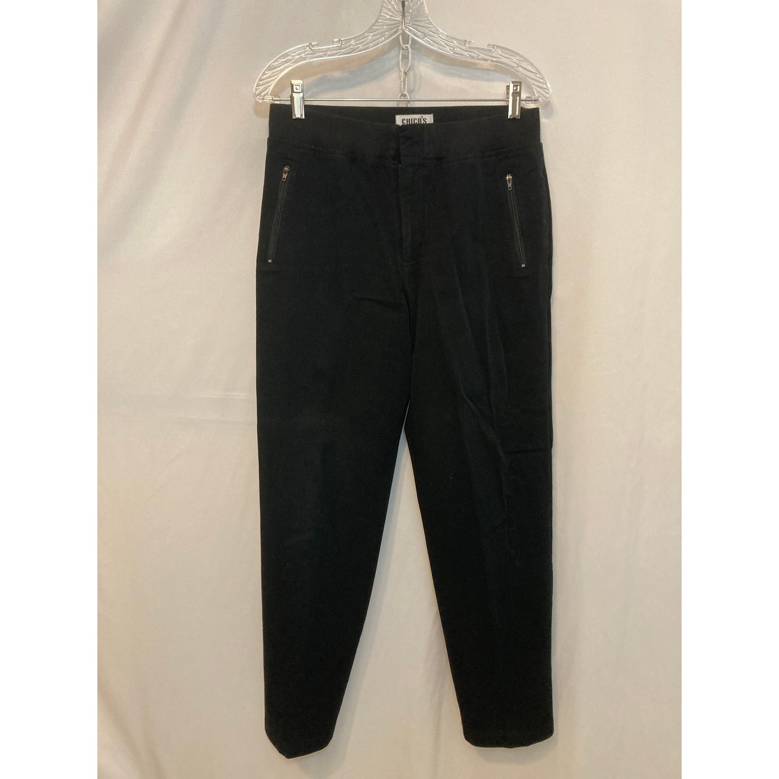 Chicos Chico’s Design Black Utility Two Piece Jacket Pants Set Size 30" / US 8 / IT 44 - 7 Thumbnail