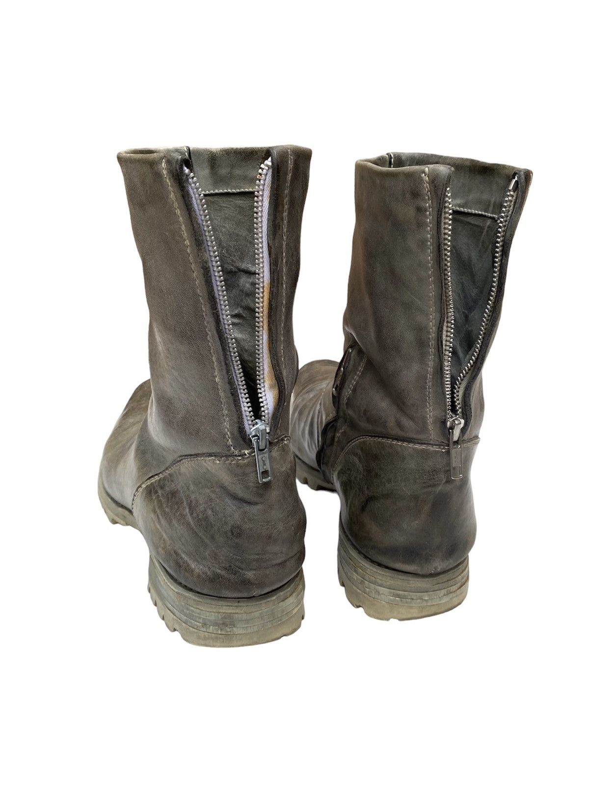 Carol Christian Poell CCP AW05 SAFE Double-Zip Tank Sole Horse Leather Boots Size US 11 / EU 44 - 15 Thumbnail