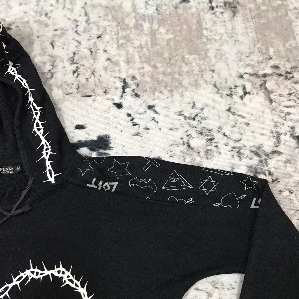 If Six Was Nine × Japanese Brand × Vintage Hell Cat Punks Not Dead Pullover Long Sweater Hoodie Size M / US 6-8 / IT 42-44 - 4 Thumbnail