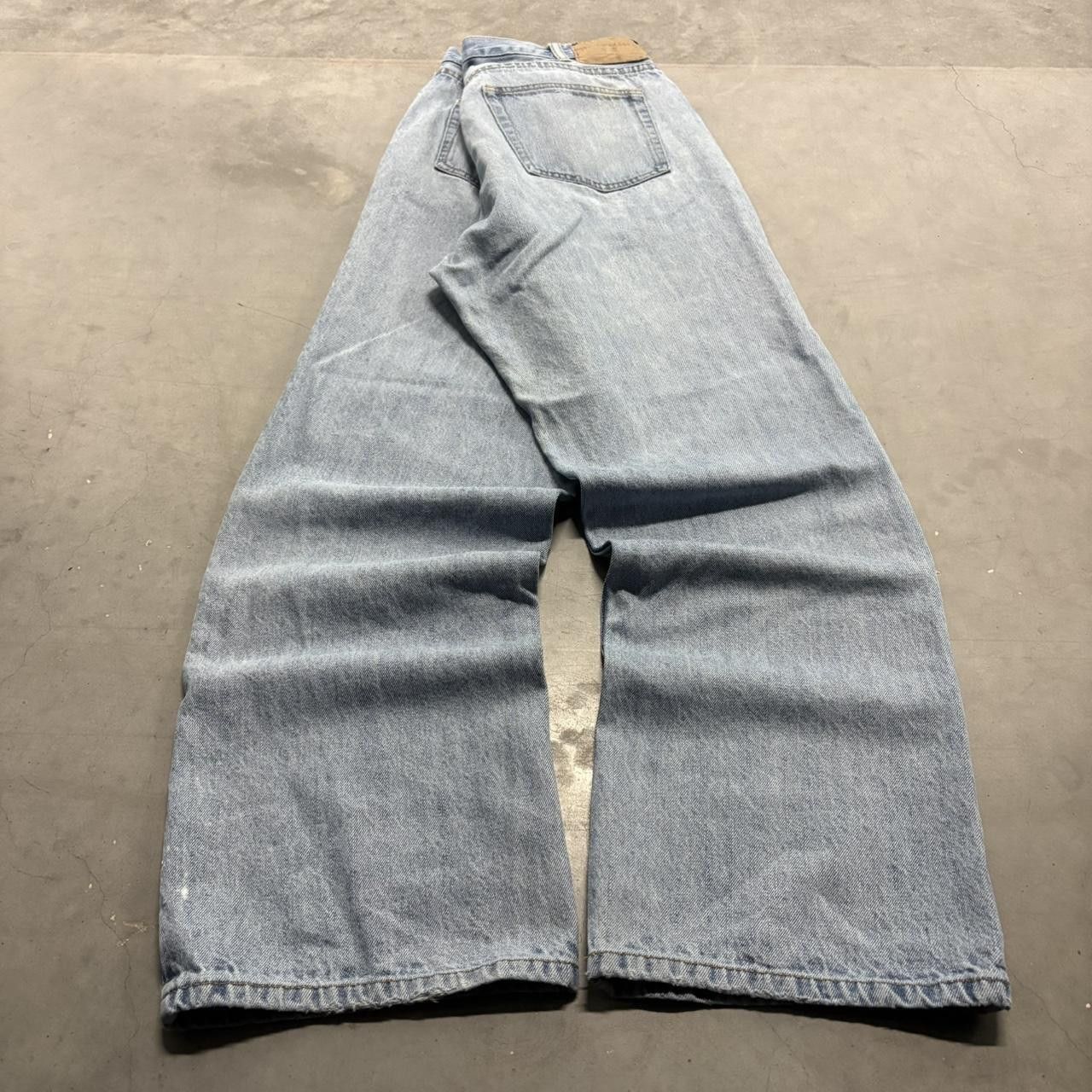 Vintage Crazy Vintage Y2K/2000s Super Baggy Skater Style Steve and Barrys Light Wash Denim Jeans! Size US 36 / EU 52 - 6 Thumbnail