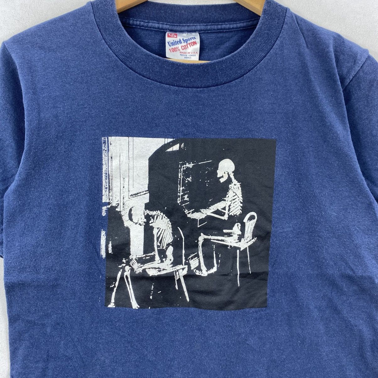 Vintage Vintage 90s Skeleton Computer T-Shirt United Sports Small Size US S / EU 44-46 / 1 - 4 Thumbnail