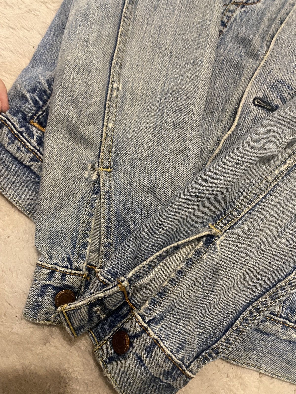 Levi's Levi Strauss denim distreesed jacket Size US M / EU 48-50 / 2 - 8 Thumbnail