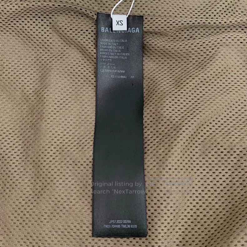 Balenciaga Balenciaga Caramel Logo All-Over Printed Cotton Stand Coll Size US XS / EU 42 / 0 - 6 Thumbnail