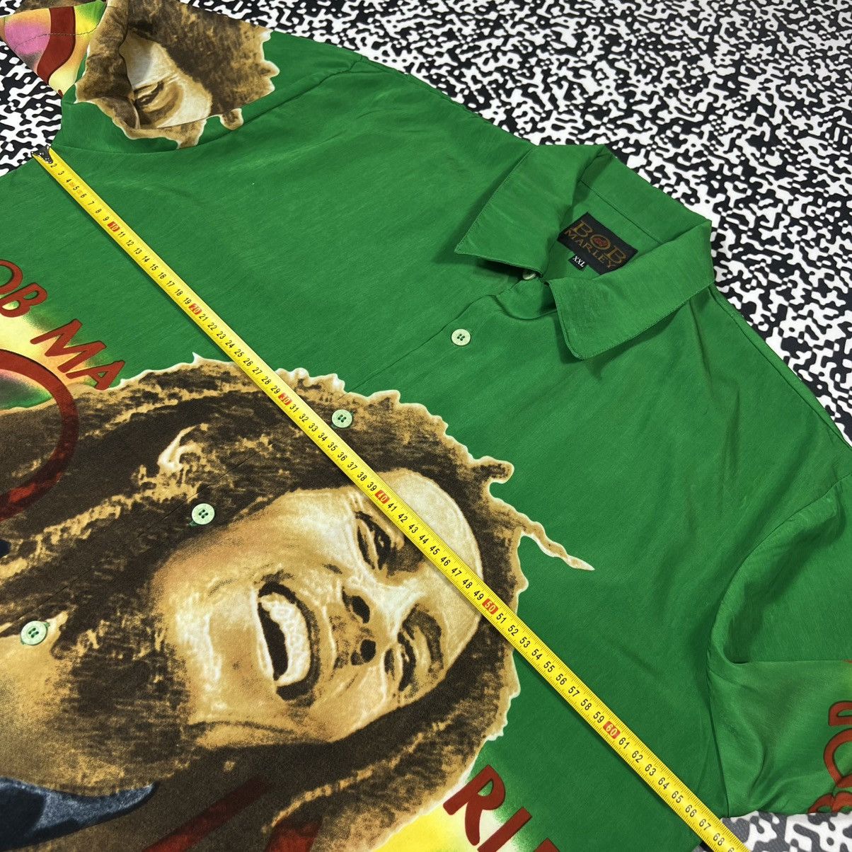 Bob Marley Vintage 90s Bob Marley Face Art Retro Weed Band Style Shirt Size US XXL / EU 58 / 5 - 13 Thumbnail