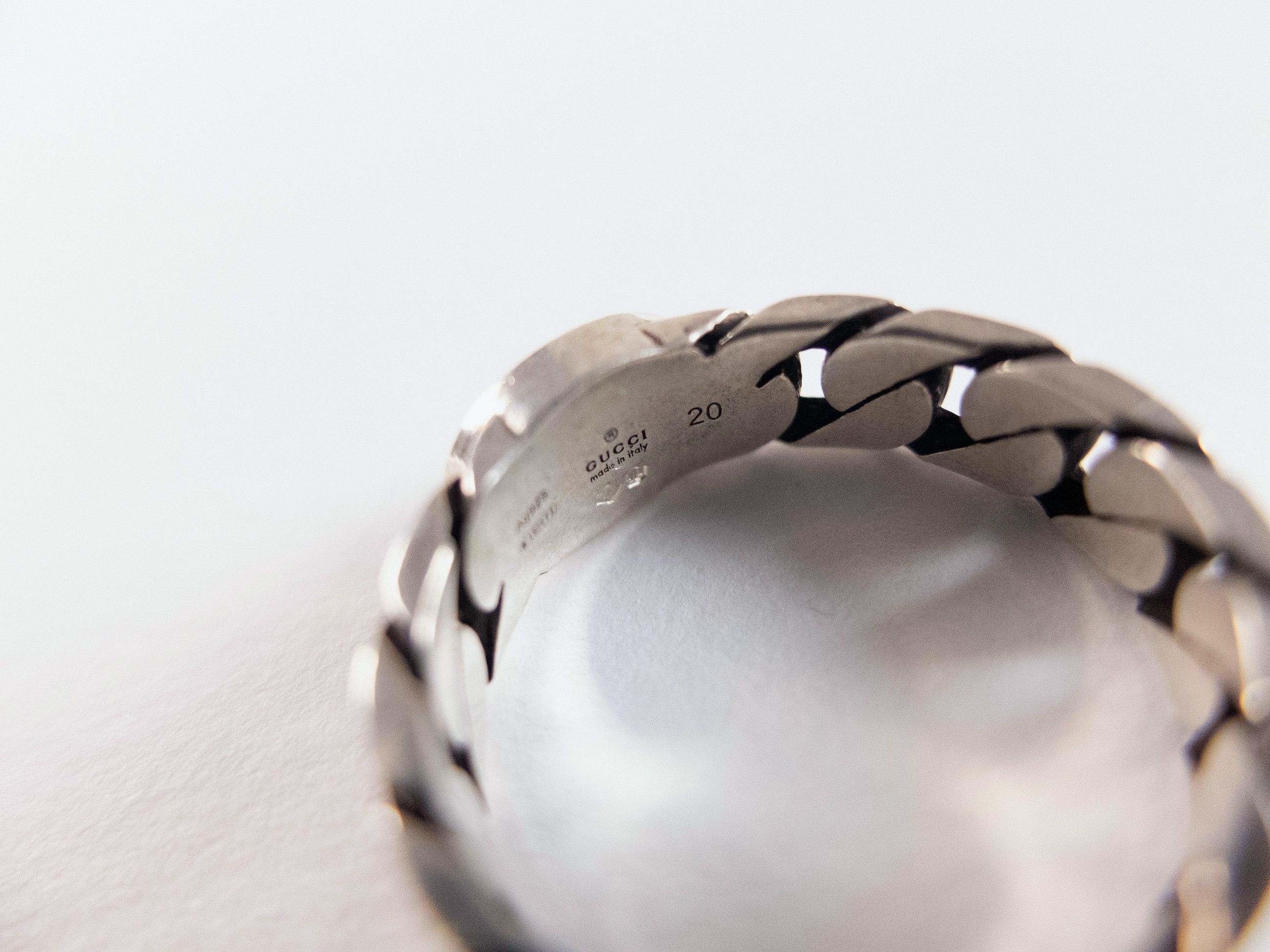Gucci GUCCI Sterling silver interlocking G logo ring Size 20 / 9 Size ONE SIZE - 5 Thumbnail