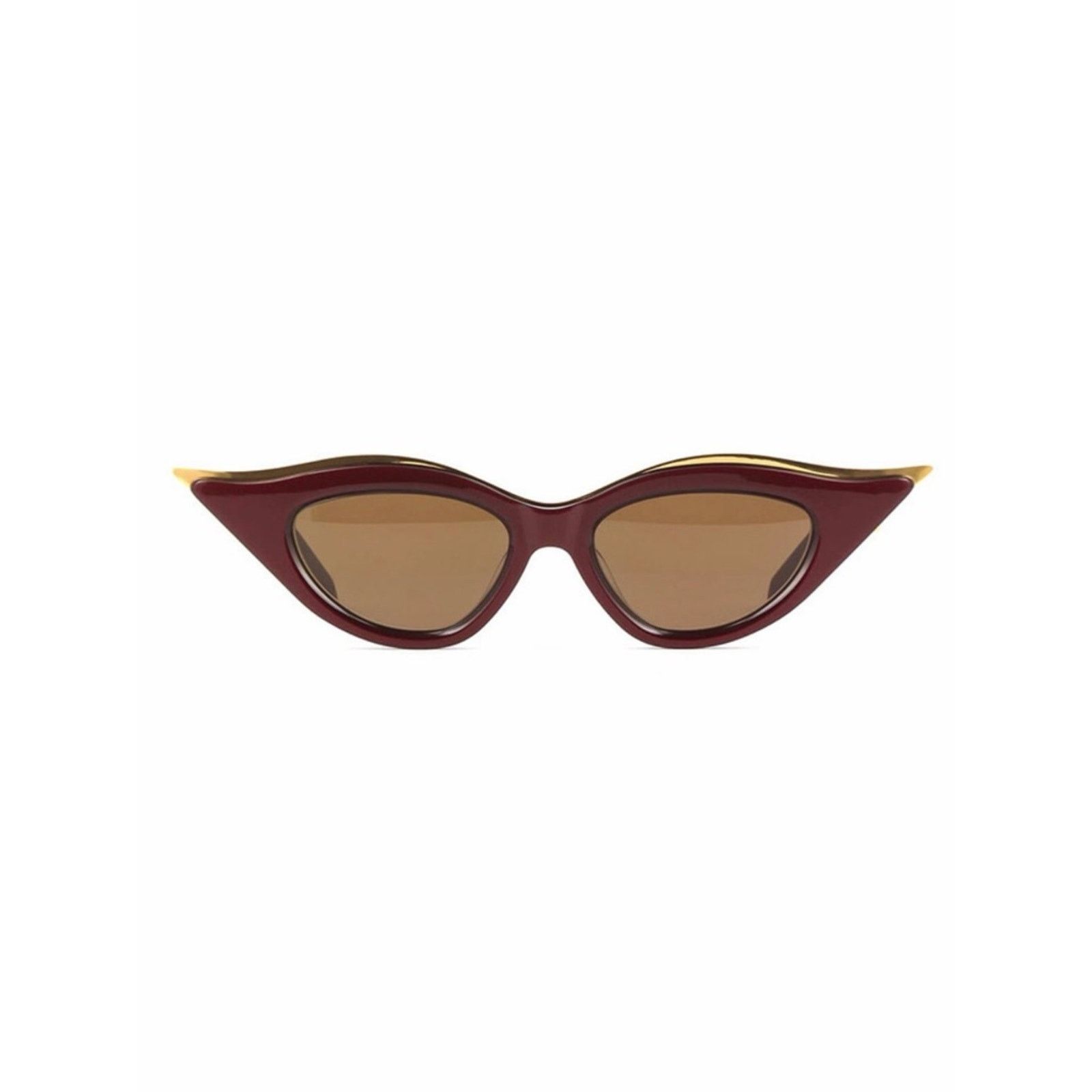 Valentino New Valentino VLS 114B Burgundy Cat-Eye Sunglasses Authentic Size ONE SIZE - 2 Thumbnail