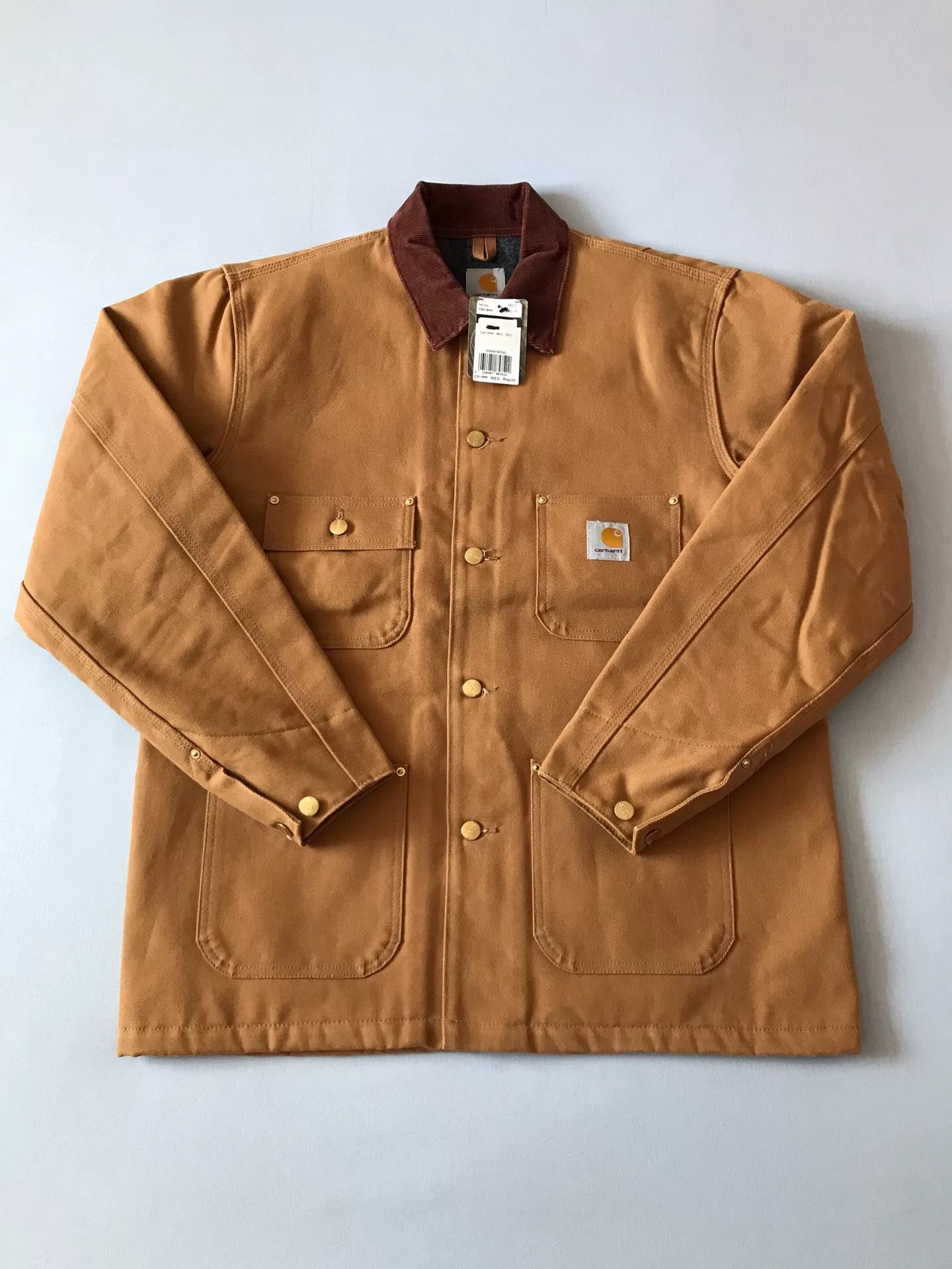 Carhartt Carhartt C001 Brown Canvas Work Jacket Size US M / EU 48-50 / 2 - 1 Thumbnail