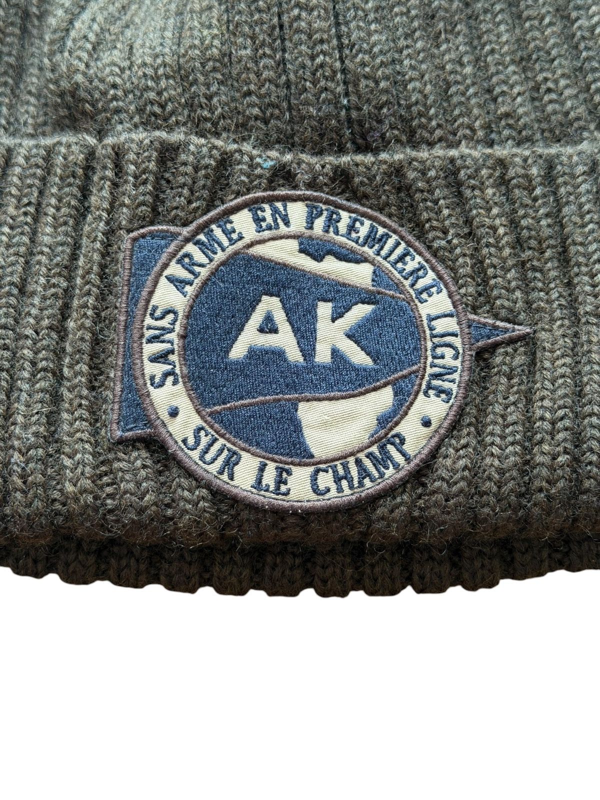 A.P.C. × Kanye West *RARE* KANYE WEST YE X APC PARIS AK BEANIE ARMY Size ONE SIZE - 2 Thumbnail