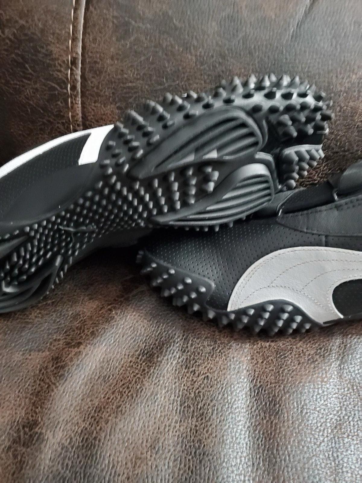 Puma PUMA Mostro Perforated Leather Pack Black White 397331-02 Size US 12 / EU 45 - 3 Thumbnail