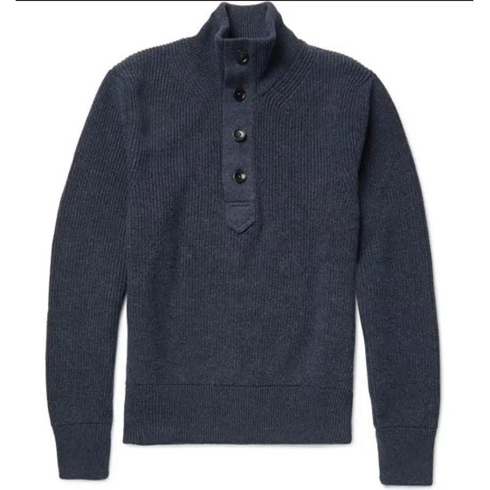 Tom Ford o1loc1c0125 KTL001 Ribbed Sweater in Blue Size US M / EU 48-50 / 2 - 1 Thumbnail