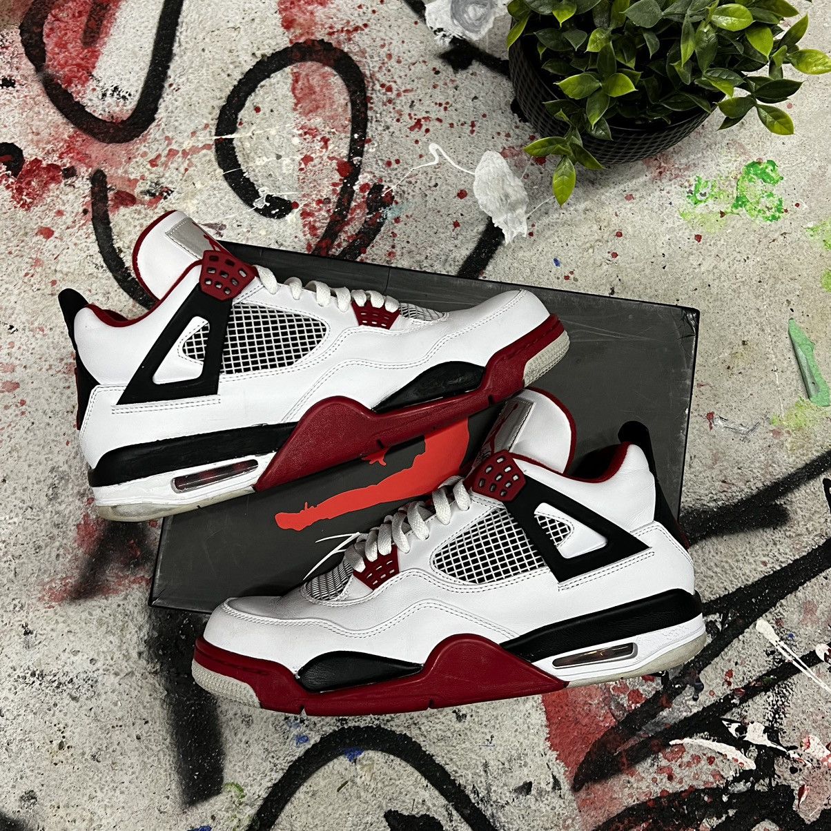Jordan Brand Nike Jordan 4 Retro Fire Red 2012 Grailed