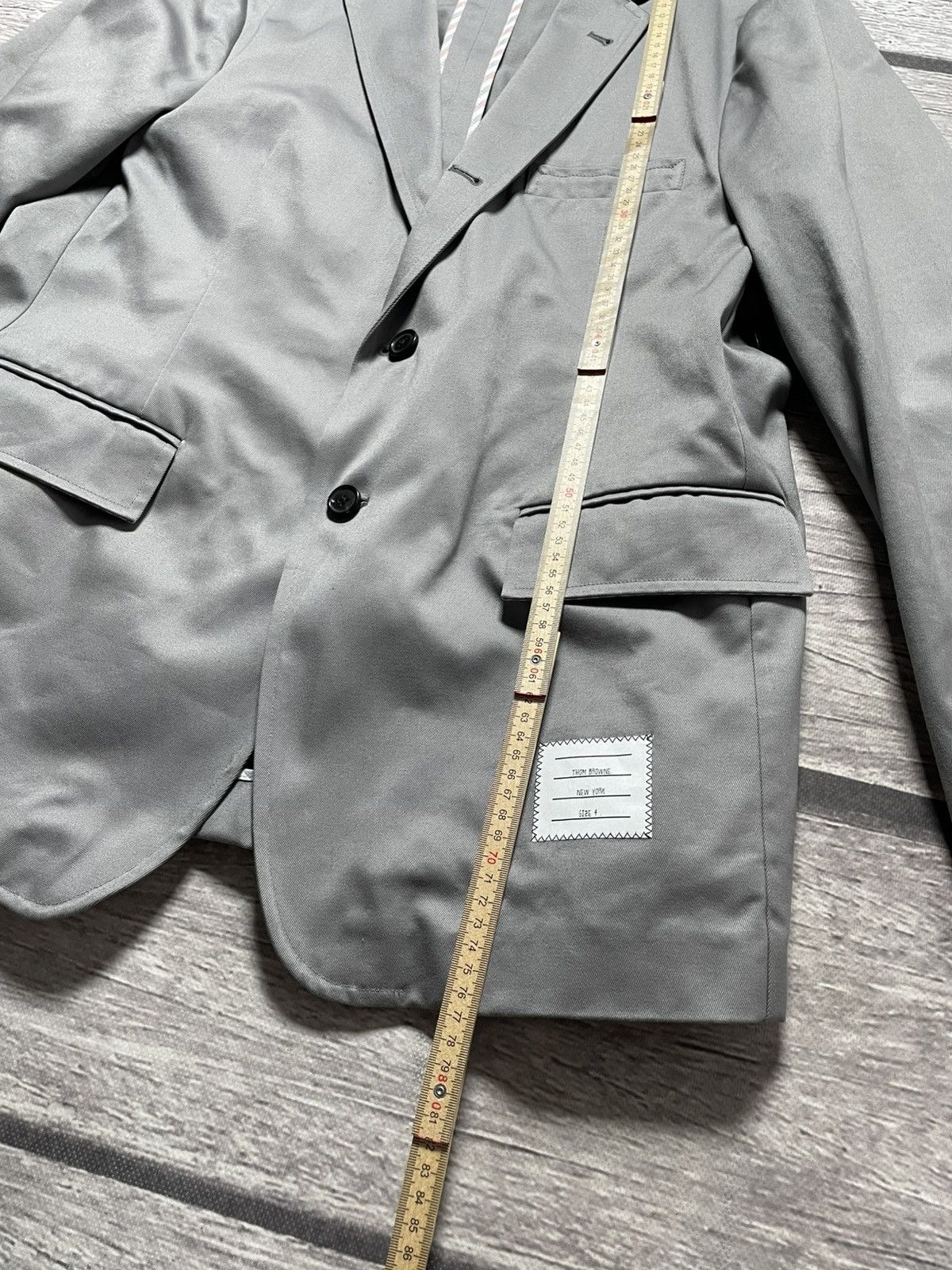 Thom Browne Thom Browne Grey Unconstructed Classic Blazer Size 48R - 15 Thumbnail