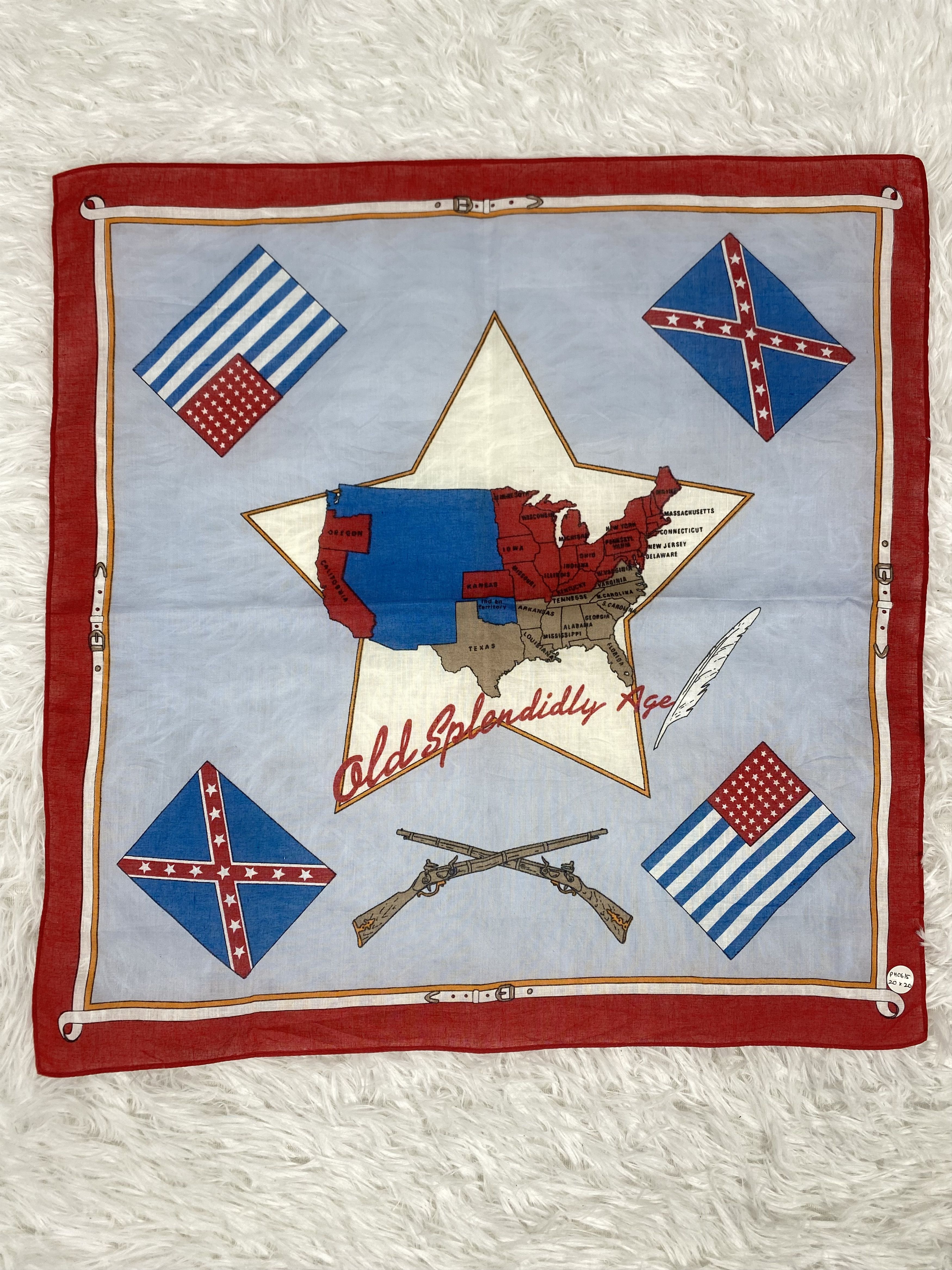 Cowboy Equipment × Vintage Vintage Old Splendidly Age Handkerchief Neckerchief PH0615 Size ONE SIZE - 3 Thumbnail